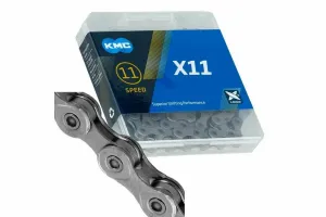 Цепь KMC 11 скор. X11 1/2"x11/128" 116 звеньев, с замком, упак, ВЛ-00036033