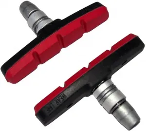 Тормозные колодки COMIRON MX-BS126 V-Brake 70мм с креплением, чёрный/красный, ВЛ-00036801
