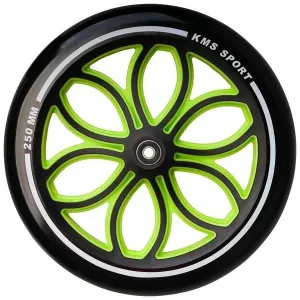 Колесо для самоката (1 шт) диаметр 250мм, надпись на колесе KMS SPORT 250MM зеленый