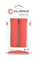 Грипсы 130мм CLARK`S C98-130 резиновые красный, 3-379