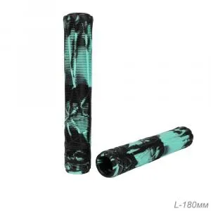 Грипсы для трюковых самокатов 180мм, черный/бирюзовый, ВЛ-00035652