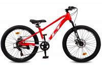 Велосипед LTBIKE BLAST 24 рама 12" 7-ск диск, алюминий, красный/белый (ЧЗ)