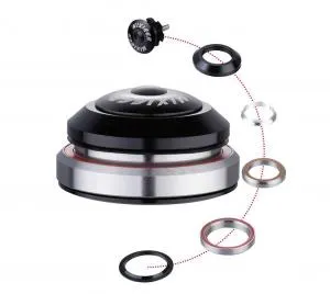 Рулевая колонка MIXIEER QLP-58 1" 1/8"х41,8х52x39.8/30 высота 10.5мм пром.подш, ВЛ-00037257