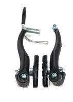 Тормоз V-br TRIX (1 шт) передний/задний стойки 110мм колодки 70мм алюминий анодированный черный, ВЛ-00031313