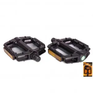 Педали 1/2" TRIX PLATFORM 107х98мм с шипами, алюминий, черный, ВЛ-00036830