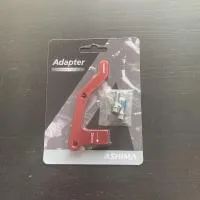 Адаптер дискового тормоза, PM на раму для ротора R 203мм, красный, ВЛ-00023317