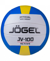 Мяч волейбольный JOGEL JV-100 синий/белый/желтый