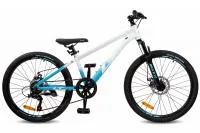 Велосипед LTBIKE BULLET 24 рама 12" 7-ск диск, алюминий, голубой/белый (ЧЗ)