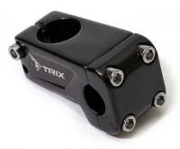 Вынос для BMX, для безрезьбовой вилки 1-1/8", под руль 22,2мм, 30мм, алюминий, черный, ВЛ-00018803