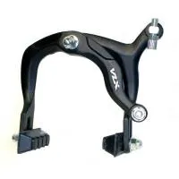 Тормоз клещевой передний, рычаги 72-90мм, колодки 50мм, алюминий, чёрный, ВЛ-00025680