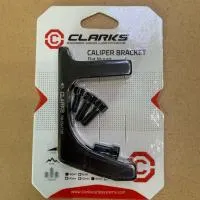 Адаптер CLARK`S 3-540 для дискового тормоза (FLAT MOUNT) передний 180мм алюминий, черный , ВЛ-00027703