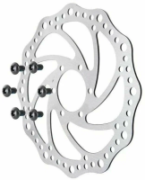 Тормозной диск (ротор) 180мм, под 6 болтов, PCD 44мм, сталь, YRT-01-180
