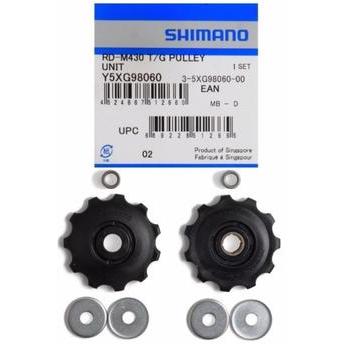 Ролики SHIMANO RD-M390/M430/M4000, верхний+нижний, 9ск., Y5XG98060                