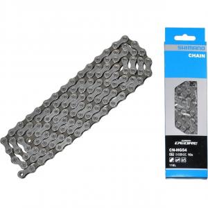 Цепь SHIMANO Deore, HG54, 10 скоростей, 116 звеньев, пин, без упаковки, серебристый, ВЛ-00034798