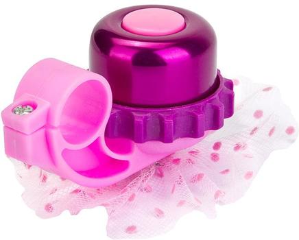 Звонок 24AW алюминий/пластик, розовый/фиолетовый, 210121
