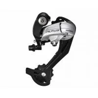 Переключатель задний SHIMANO Altus RD-M370 SGS 9ск, серебристый, ВЛ-00012604