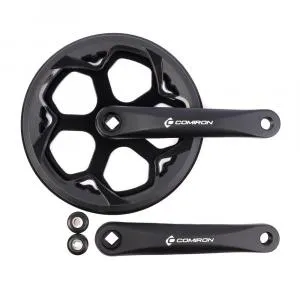 Система шатунов COMIRON JH-A205 170мм 48T с защитой AL+ST квадрат, черный, ВЛ-00036810