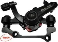 Тормоз дисковый (калипер) PULSE передний/задний, F180/R160мм (без диска), черный, ВЛ-00032259