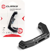 Адаптер CLARK`S 3-537 для дискового тормоза (FLAT MOUNT) задний 180 мм алюминий, черный , CB-PMFM-R180