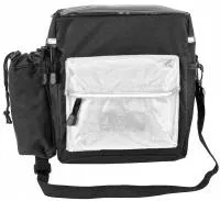 Сумка M-WAVE на руль быстросъемная, с плечевым ремнем, черный/белый, ВЛ-00024906