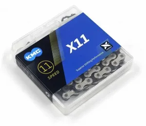 Цепь KMC X11, 11 скор, 118 звеньев, с замком, ВЛ-00035516