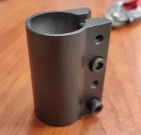 Хомут для трюкового самоката, 4 болта, алюминий, черный