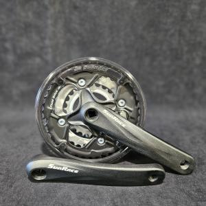 Шатуны SunRace M500, 42-34-24T 170мм с защитой, черный/серебристый, ВЛ-00034703