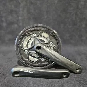 Шатуны SunRace M500, 42-34-24T 170мм с защитой, черный/серебристый, ВЛ-00034703