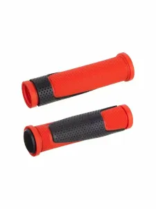 Грипсы 125мм мягкие, черный/красный, ВЛ-00037025