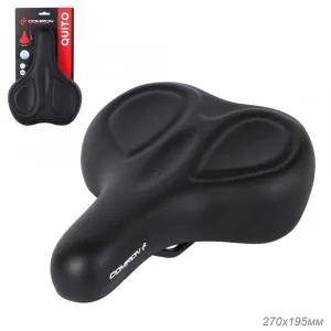 Седло COMIRON QUITO C107-Bl 270x195, комфорт, черный, ВЛ-00037064