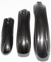 Комплект крыльев 24"-26" SW-DH9 на хомуте, с прорезиненными краями, черный , ВЛ-00009947