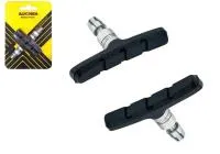 Тормозные колодки ALHONGA HJ-609.12T3 V-brake, 70мм, симметричные, резьбовые, (блистер) черный, ВЛ-00015135