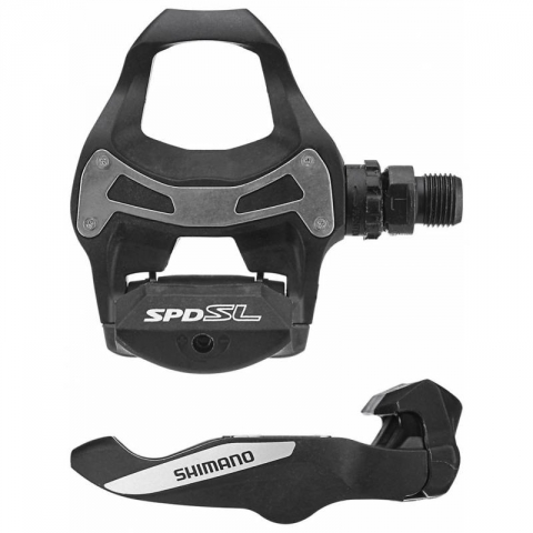 Педали контактные SHIMANO PD-R550 SPD-SL, с шипами, без отражателей, черный, EPDR550L