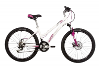 Велосипед NOVATRACK JENNY PRO 24 рама 14'' 18 скор. сталь, белый (ЧЗ!)