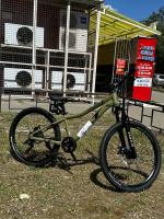 Велосипед LTBIKE TRIGGER 24 рама 12" 21-ск диск, алюминий, хаки(зеленый)/черный (ЧЗ)