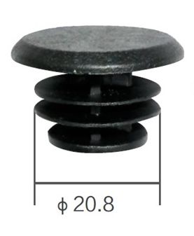 Заглушки руля H04 пластиковые (пара), черный, 00-170505