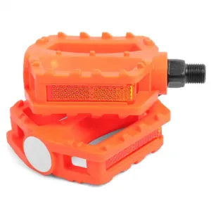 Педали 9/16" VINCA SPORT VP 620 пластиковые детские, 84x78мм оранжевый, ВЛ-00036785