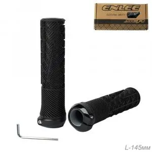 Грипсы 145мм ENLEE с PC струбцинами Special Soft TPE+PP5, черный, ВЛ-00035641