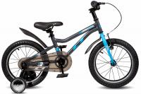 Велосипед LTBIKE TANGO 16 1-ск сталь черный/голубой (ЧЗ)