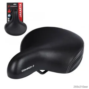 Седло COMIRON JAKARTA N604-Bl 255x210, комфорт, черный, ВЛ-00036805