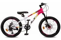 Велосипед LTBIKE SKILL 20 6-ск алюм. рама 11" белый/розовый (ЧЗ)