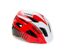 Шлем детский TRIX кросс-кантри, 13 отверстий, регулировка, S 52-54см, In Mold, черный/белый/красный