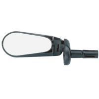 Зеркало TRIX DX-2280S, в торец руля, складное, две плоскости регулировки, 90х50мм, пластик, черный, DX-2280S