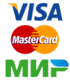 логотипы VISA MasterCard МИР